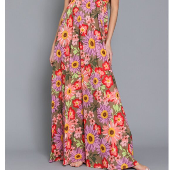 270.Thin adjustable strap tie back chest maxi dress - Picture 4 of 5